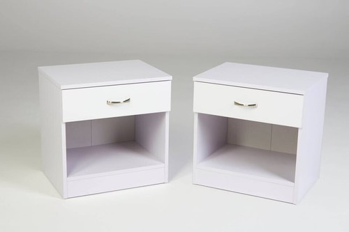 Coppia comodini bianchi - coppia,