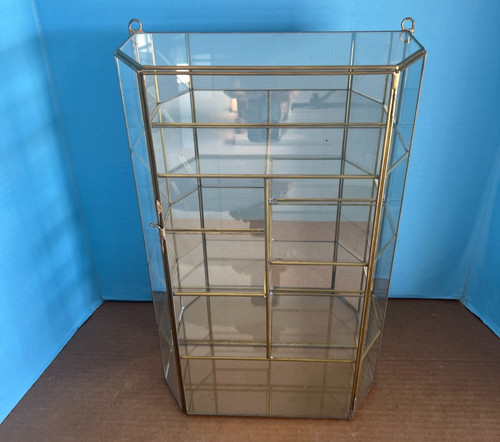 Vetrina vintage ottone e - ottone,